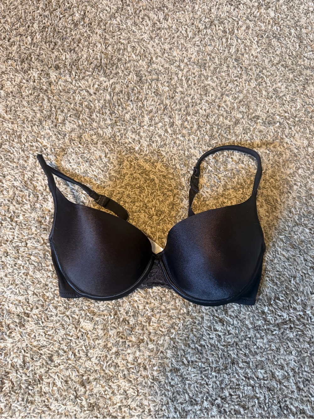 Victorias Secret Black Women's T-Shirt Bra - Push Up Padded 34D